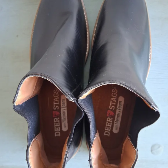 🌟 Deer Stags Rockland Chelsea Black Chukka Boots Sz12. NEW - Picture 7 of 10